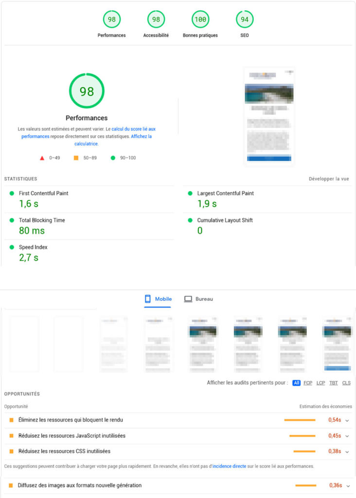 Optimisation temps de chargement site WordPress Optimisation temps de chargement site WordPress