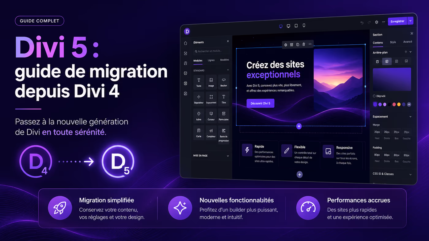 Passer de Divi 4 à Divi 5 : ce qui change vraiment, et le piège à éviter