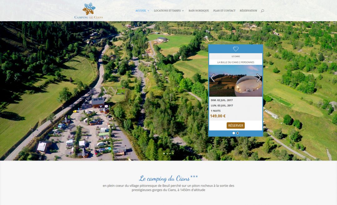 Création site internet camping