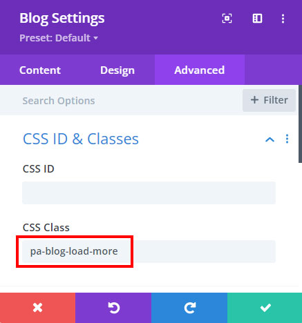 Ajouter un bouton Charger plus d'articles au module Divi Blog